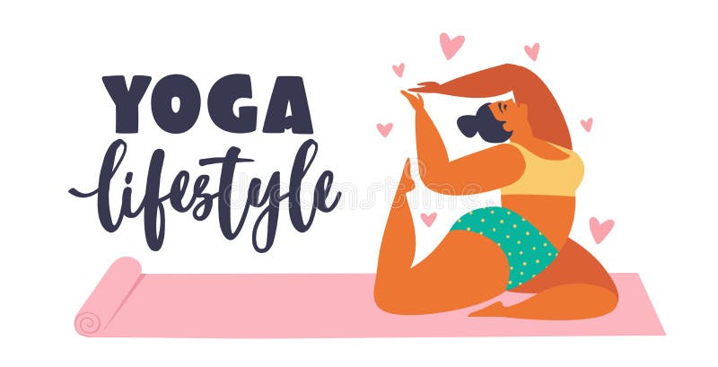 Plus wielkościowe młode kobiety robi sprawności fizycznej, joga, posyła rozłam Ciało miłości styl życia opieki zdrowotnej ilustra ilustracji Plus wielkościowe młode kobiety robi sprawności fizycznej, joga, posyła rozłam Ciało miłości styl życia opieki zdrowotnej ilustra ilustracji