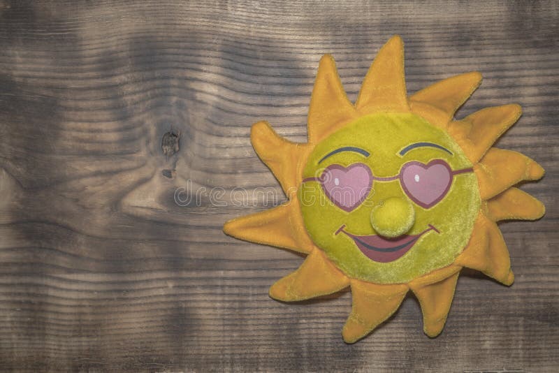 Prickly sun on a wooden surface royalty free stock photos Prickly sun on a wooden surface royalty free stock photos