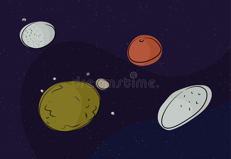 Plutón Y Otros Planetas Enanos Ilustración del Vector - Ilustración de  eris, orbital: 28168246