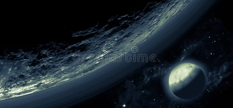 Pluto planet and moon. Elements of this image furnished by NASA. Pluto planet and moon. Elements of this image furnished by NASA