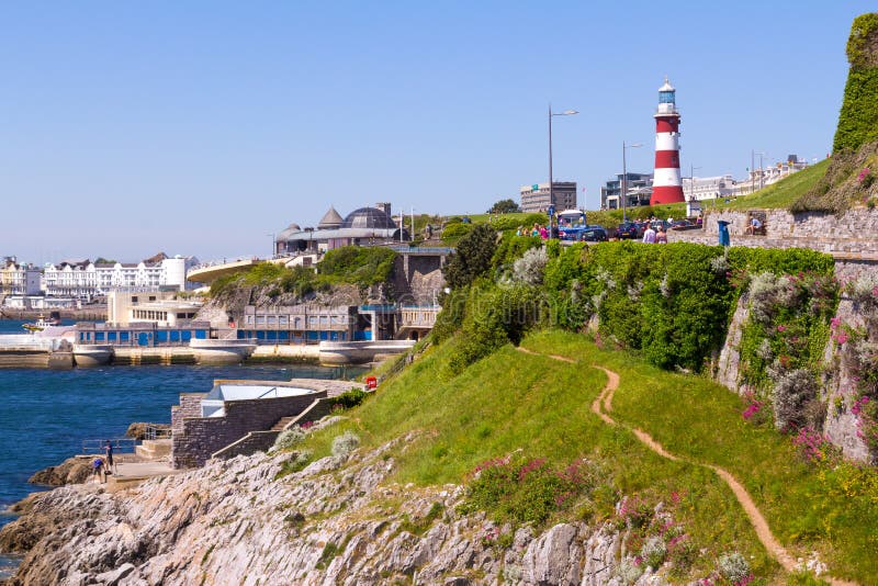 Plymouth Hoe stock photo. Image of scenery, coastline 25605142