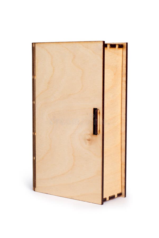 Plywood bookbox isolated stock photo. Image of delivery 92694988