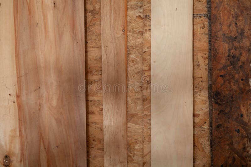 Plywood Sheets Lie on Board of Sawdust Stock Photo Image of structure