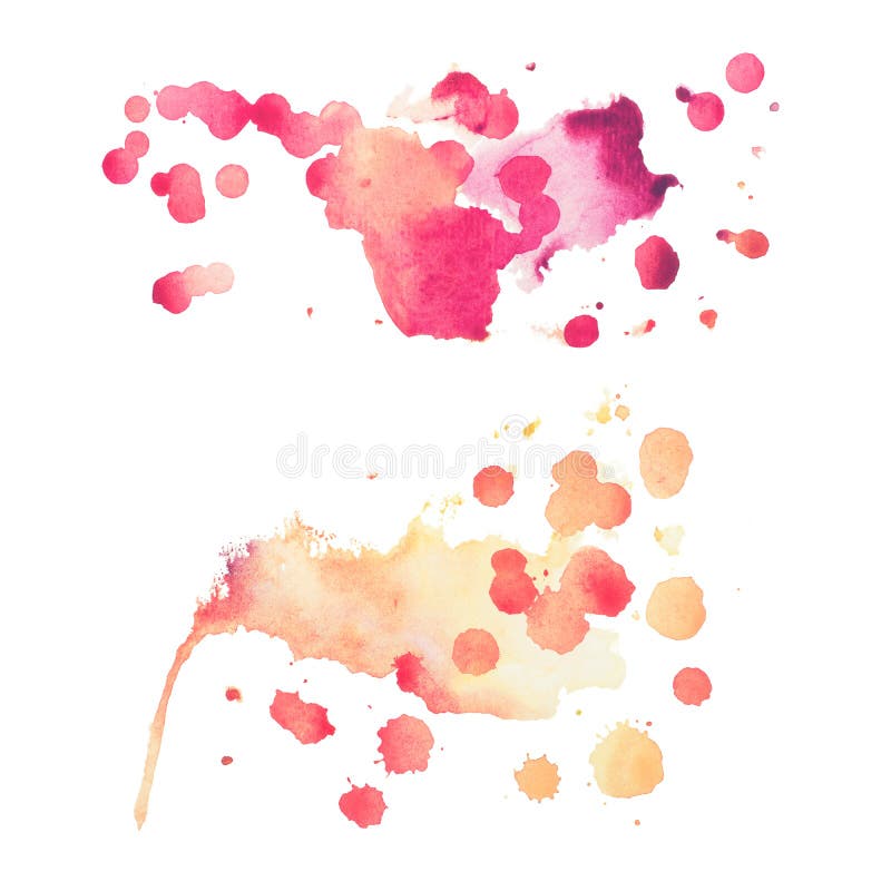 Plätschert abstrakte der Formkunst des Aquarellaquarells Hand gezeichnete bunte Farbe oder -blut rote Farbfleck stockfoto Plätschert abstrakte der Formkunst des Aquarellaquarells Hand gezeichnete bunte Farbe oder -blut rote Farbfleck stockfoto