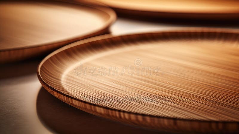 Plăci din bambus natural stock illustration