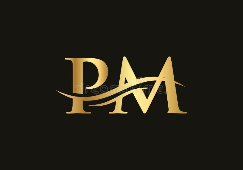 Pm Logo Golden Stock Illustrations – 98 Pm Logo Golden Stock Illustrations,  Vectors & Clipart - Dreamstime
