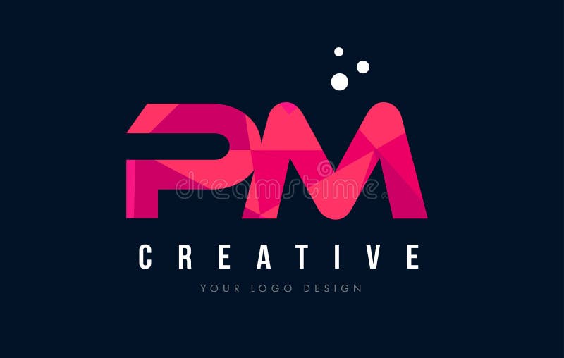 Initial PM Letter Logo with Creative Modern Business Typography