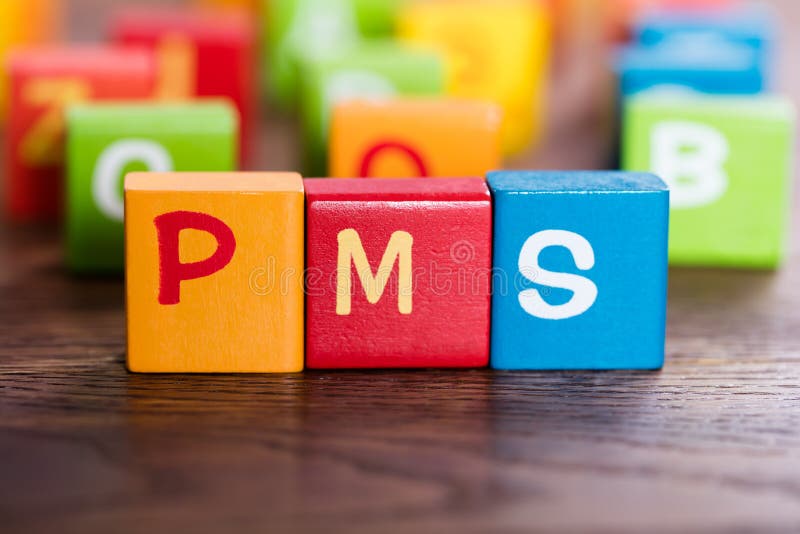 PMS Word Made With Blocks