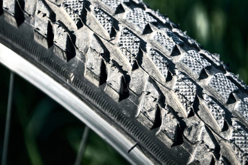Pneu de bicyclette photo stock Pneu de bicyclette photo stock