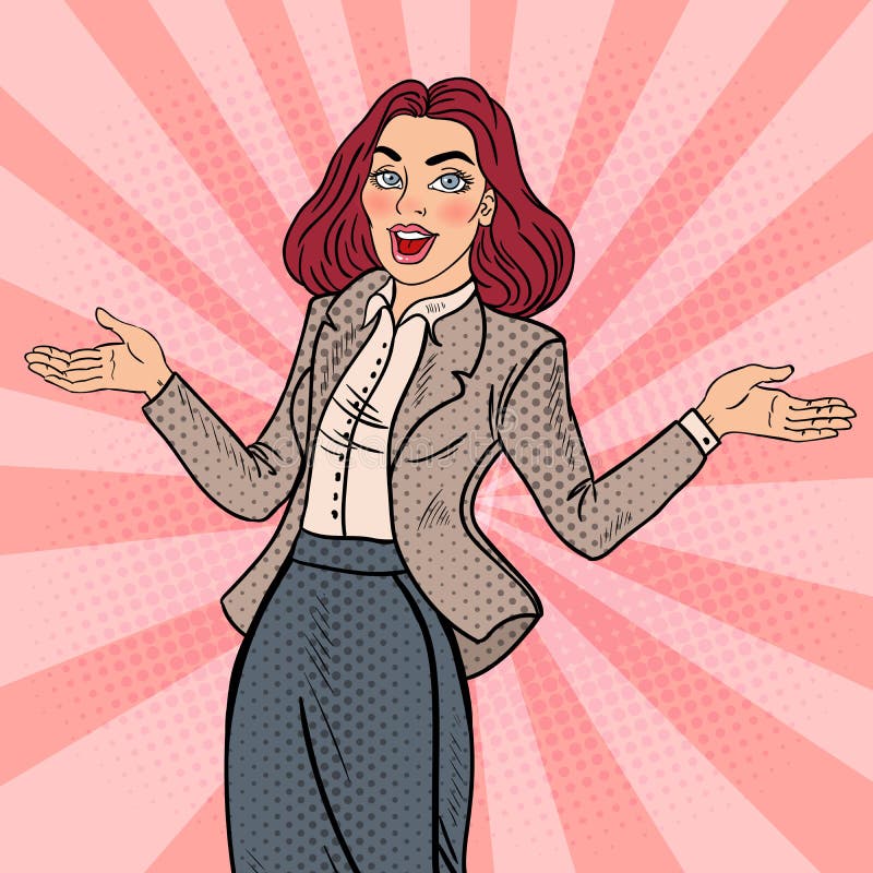 PNF Art Excited Happy Business Woman ilustração do vetor PNF Art Excited Happy Business Woman ilustração do vetor