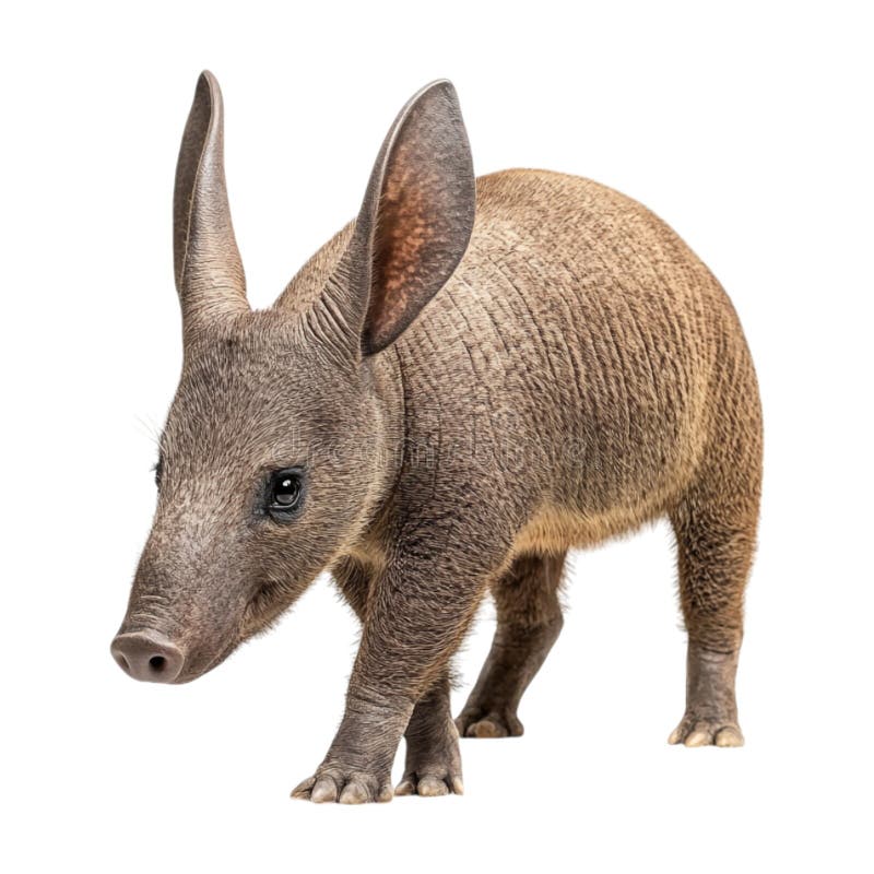PNG 3d Cute Aardvark Animal na przejrzystym tle generowanym przez Ai ilustracja wektor