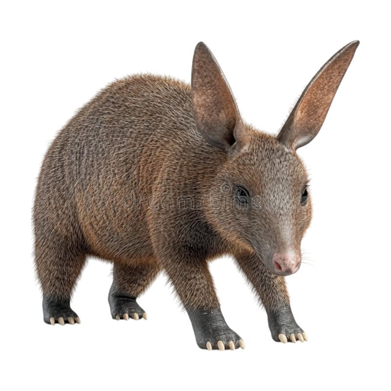 PNG 3d Cute Aardvark Animal na przejrzystym tle generowanym przez Ai royalty ilustracja