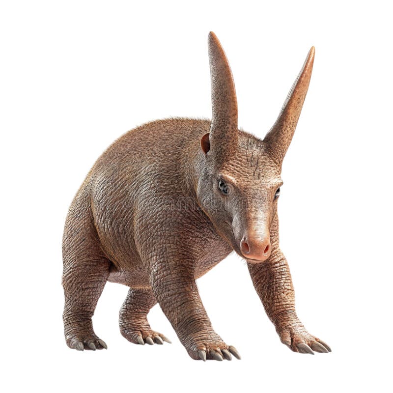 PNG 3d Cute Aardvark Animal na przejrzystym tle generowanym przez Ai royalty ilustracja