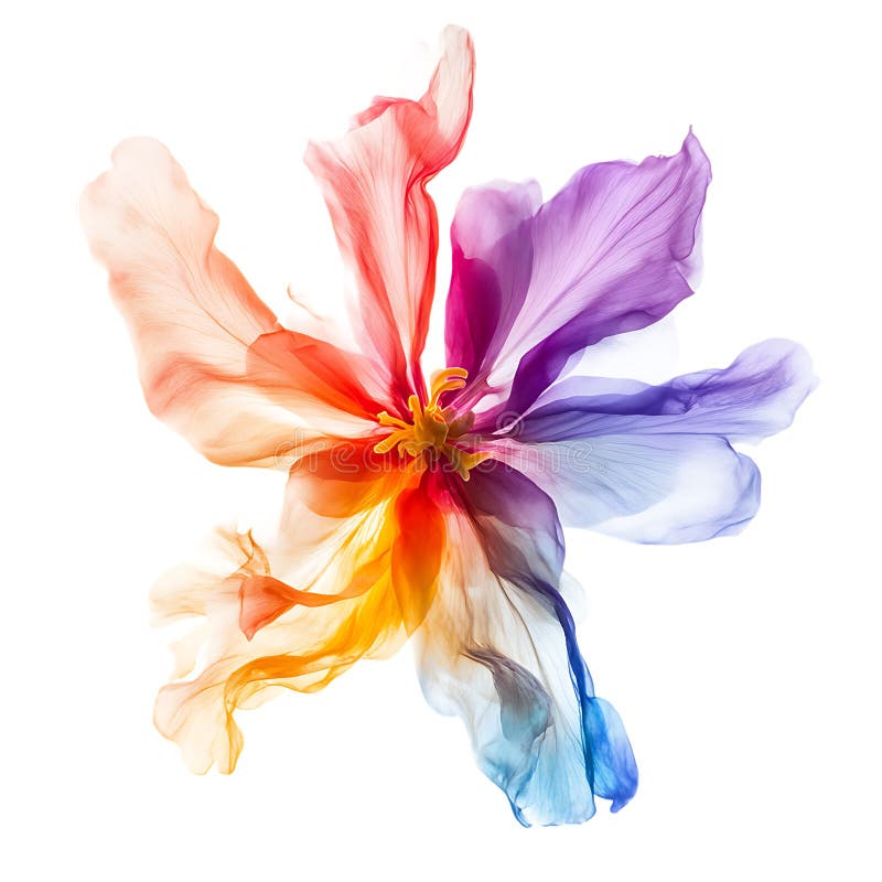 PNG Ethereal Bloom Przeciw przezroczystemu tłu dla projektu kwiatowego NatureInspired Art lub Wedding and Event Decoration Project royalty ilustracja