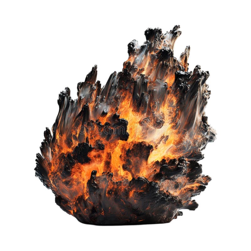 PNG Realistisches Fegefeuer Blaze auf transparentem Hintergrund für intensive Feuer- und Wärmebilder lizenzfreie abbildung