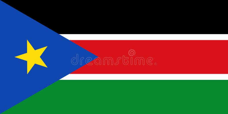 Po?udniowa Sudan flaga pa?stowowa. r?wnie? zwr?ci? corel ilustracji wektora. Juba royalty ilustracja Po?udniowa Sudan flaga pa?stowowa. r?wnie? zwr?ci? corel ilustracji wektora. Juba royalty ilustracja