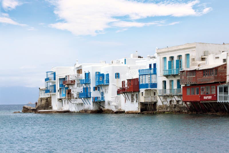 Poca isola di Venezia Mykonos fotografie stock libere da diritti Poca isola di Venezia Mykonos fotografie stock libere da diritti