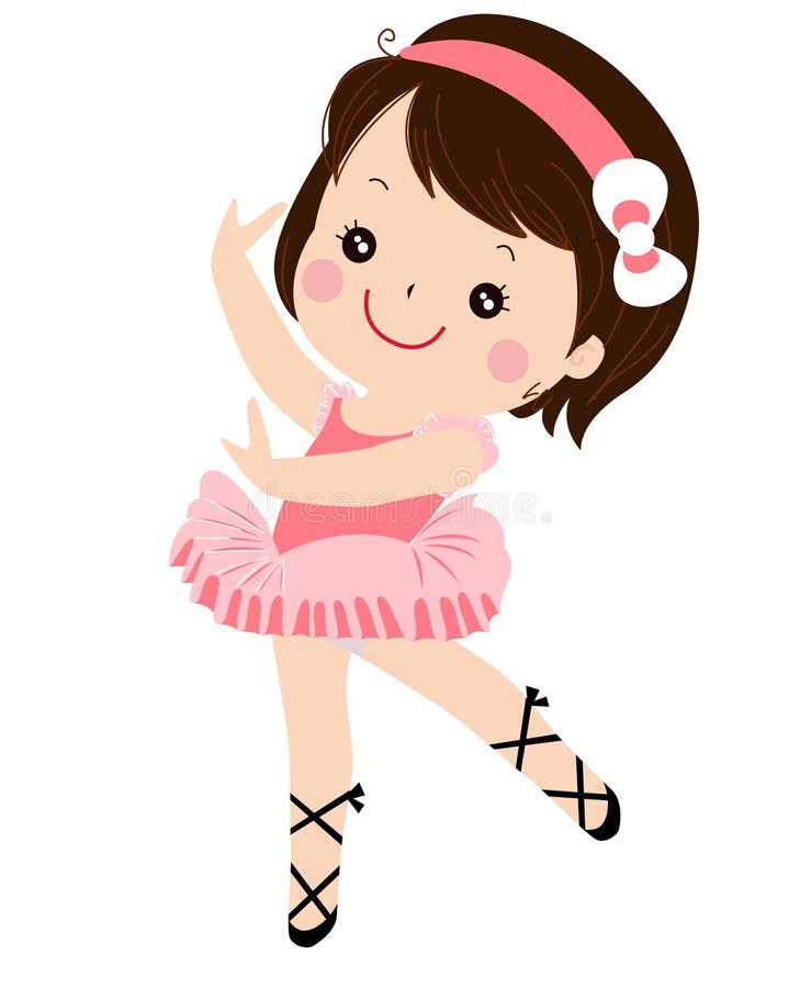 Poca ragazza di balletto royalty illustrazione gratis Poca ragazza di balletto royalty illustrazione gratis