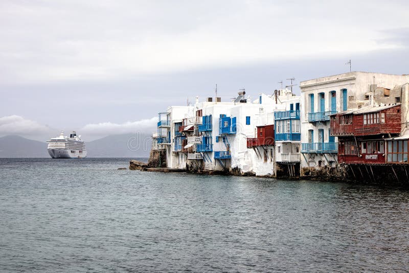 Poca Venezia in Mykonos immagine stock Poca Venezia in Mykonos immagine stock