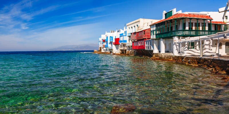 Poca Venezia sull'isola Mykonos, Grecia immagine stock Poca Venezia sull'isola Mykonos, Grecia immagine stock