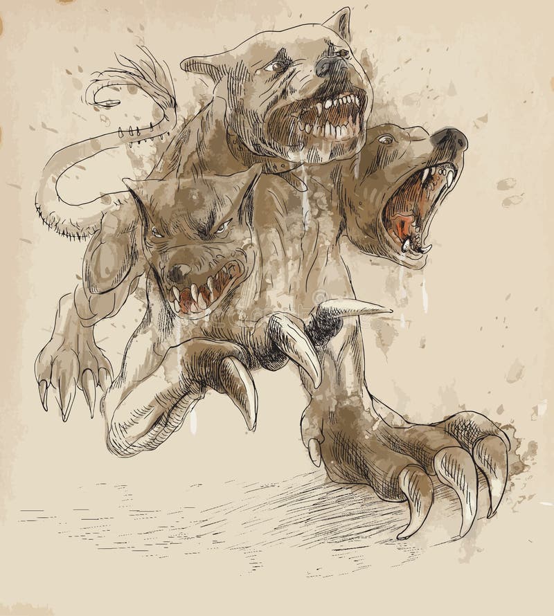 Cerberus royalty ilustracja Cerberus royalty ilustracja