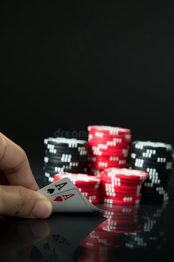 175 Poker Hand Chips Pocket Aces Stock Photos Free & RoyaltyFree