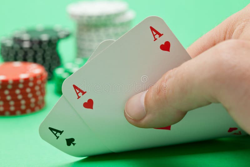 Pocket aces stock image. Image of entertainment, game 20444429