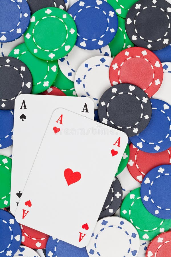 Pocket aces stock image. Image of betting, addiction 30666019