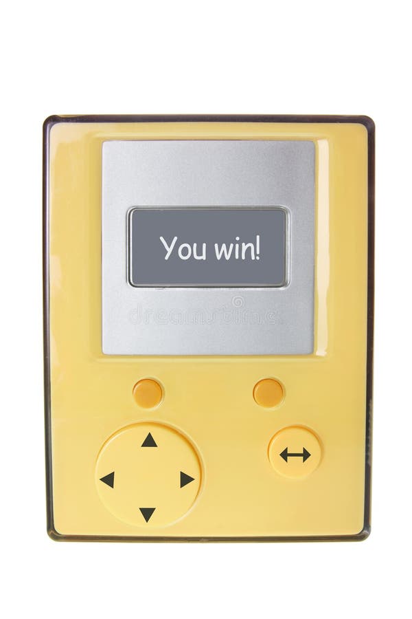 Pocket Game Machine stock image. Image of handheld, white 19275367