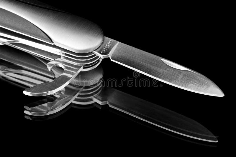 Pocket knife. stock image. Image of dangerous, blade 51410283