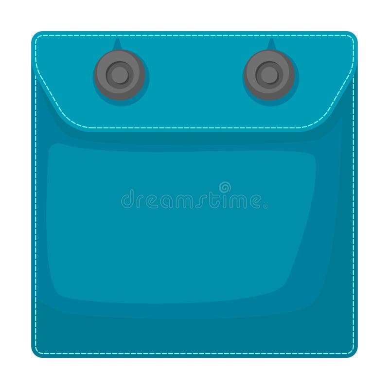 Pocket Vector Icon.Cartoon Vector Icon Isolated On White Background Pocket. Stock Vector
