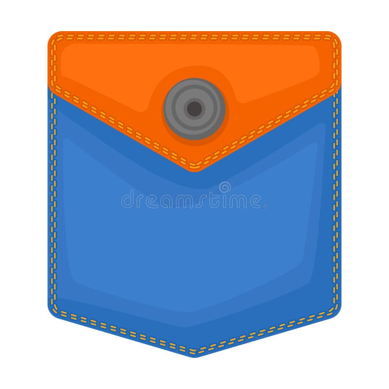 Pocket Vector Icon.Cartoon Vector Icon Isolated On White Background Pocket. Stock Vector