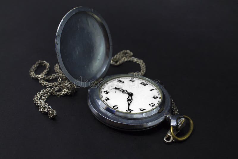 Pocket Watch Black and White Editorial Photo Image of minute, dial