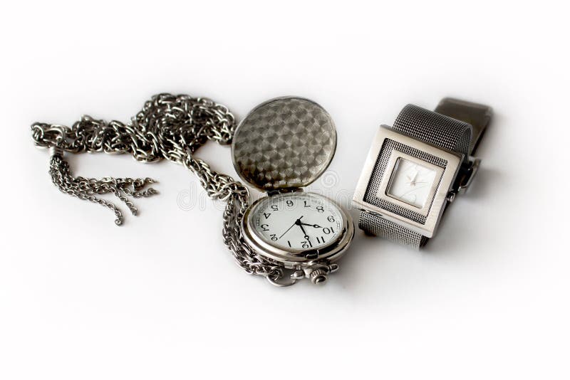 Pocket and wrist watches stock image. Image of abstract 28253919