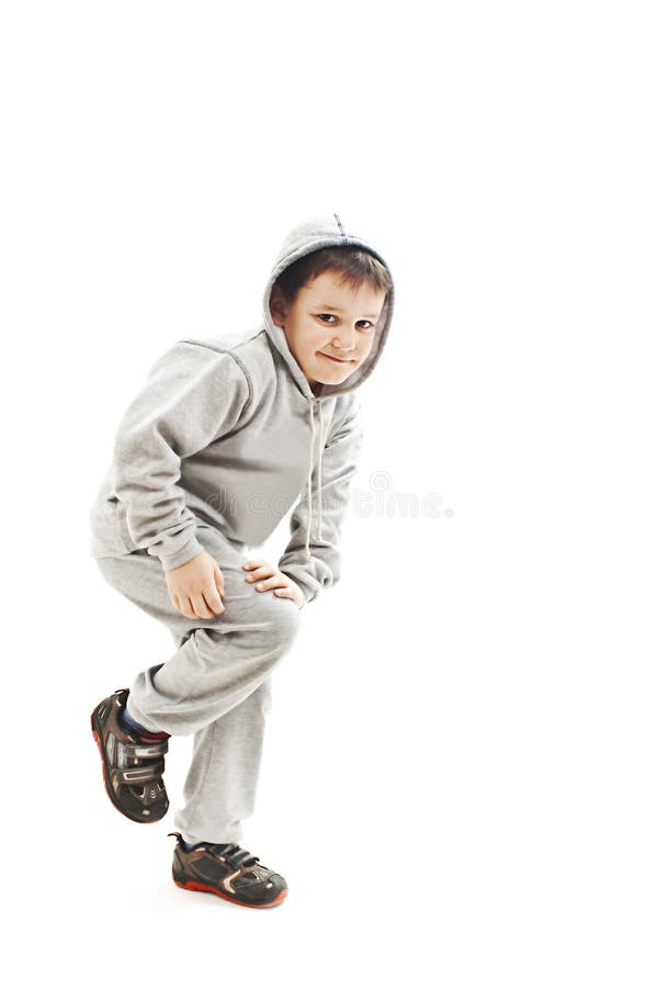 Poco muchacho fresco de hip-hop en danza imagen de archivo libre de regalías Poco muchacho fresco de hip-hop en danza imagen de archivo libre de regalías