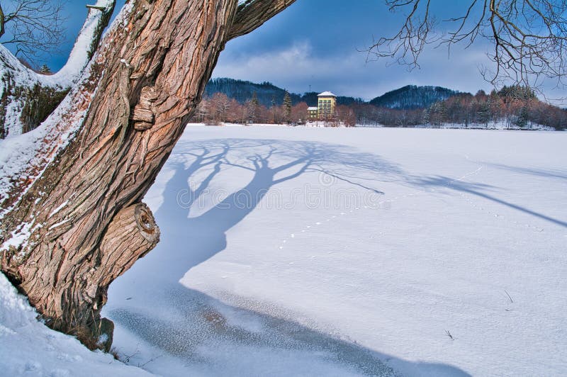 Pocuvadlo lake durig winter