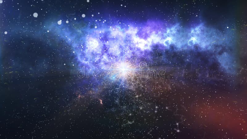 Początkowy ciemnej sprawy wybuch Big Bang ilustracji Początkowy ciemnej sprawy wybuch Big Bang ilustracji