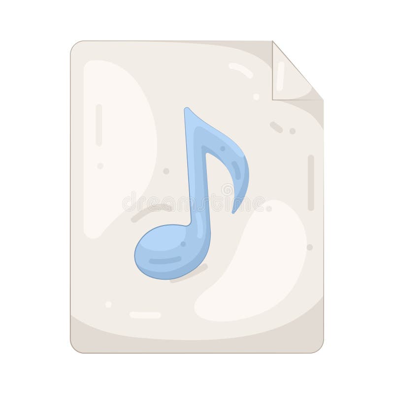 Music file royalty free illustration