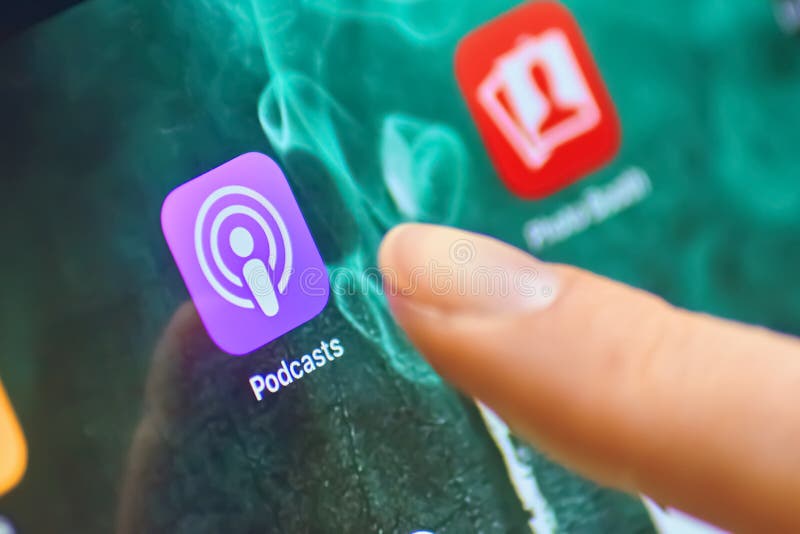 Podcasts-Symbol lizenzfreie stockfotos