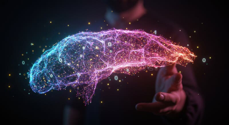 Poder cerebral digital libre illustration