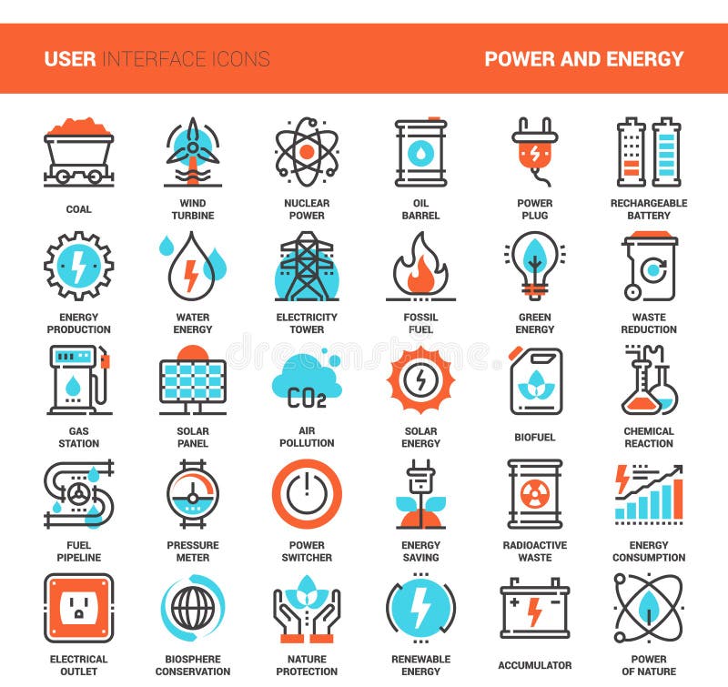Poder e energia ilustração do vetor Poder e energia ilustração do vetor