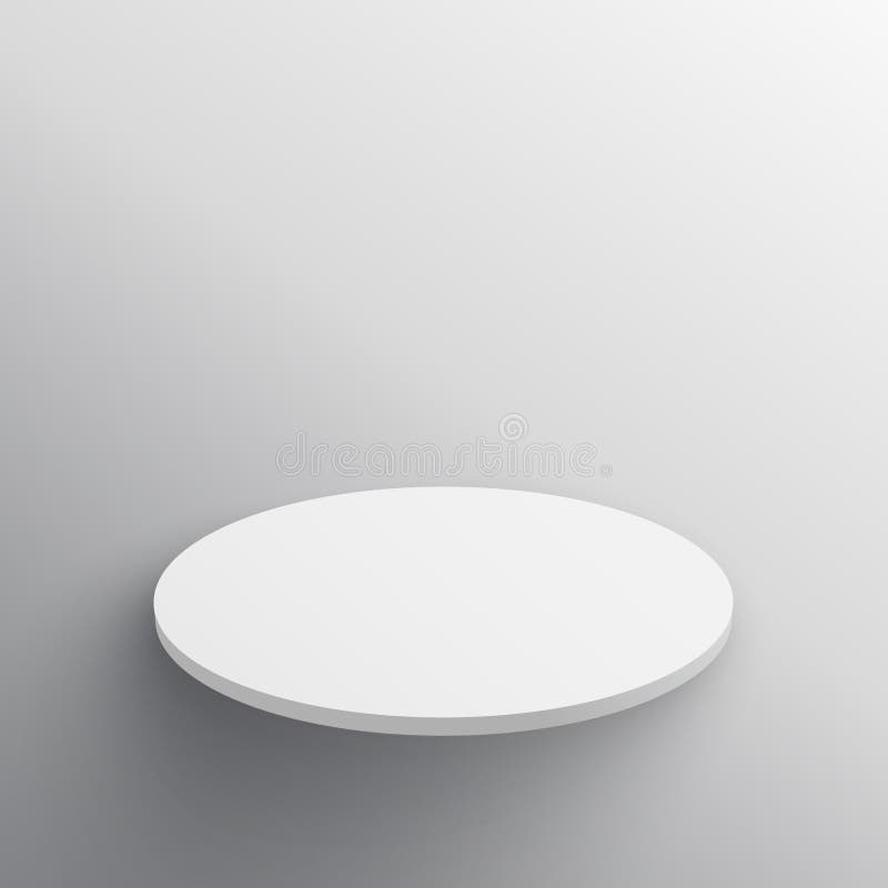 Podium On Clean Gray Studio Background Stock Vector Illustration of