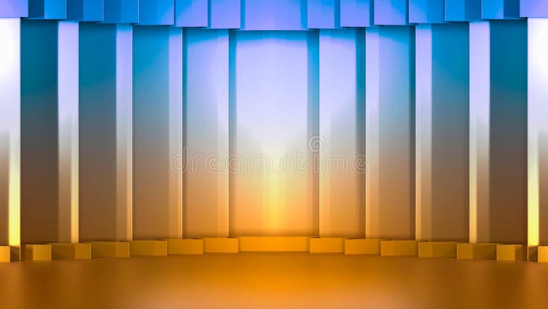 Podium with minimal style. Use for cosmetic or products 3D rendering presentation. Mock up design empty space. showcase vector illustration.