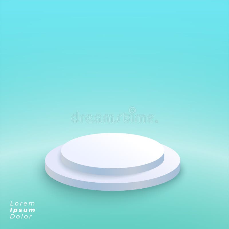 Podium platform on blue studio background royalty free illustration Podium platform on blue studio background royalty free illustration