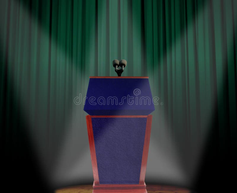 Podium on stage