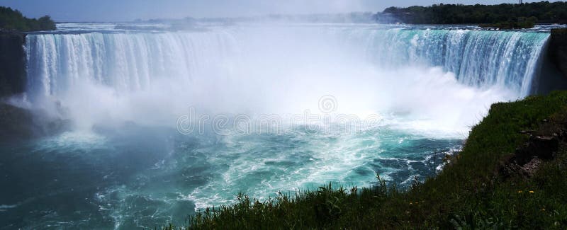 The Horseshoe Fals in the Canadian side of Niagra Falls. The Horseshoe Fals in the Canadian side of Niagra Falls.