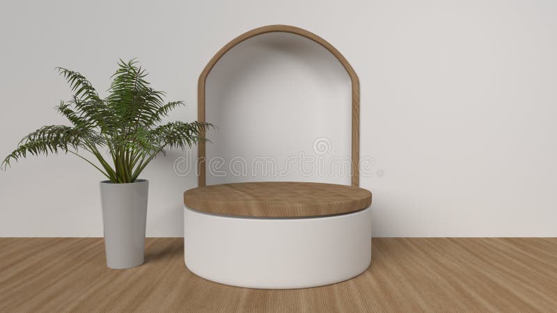Podkładowy do wyświetlania. puste podium dla produktu ilustracja wektor