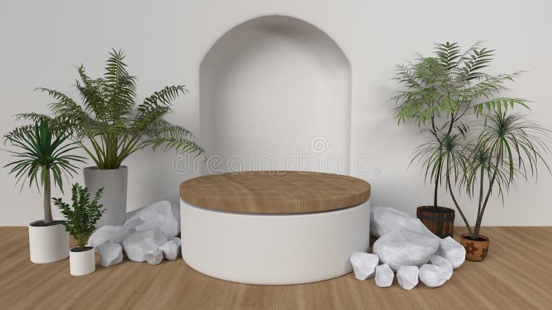 Podkładowy do wyświetlania. puste podium dla produktu ilustracji