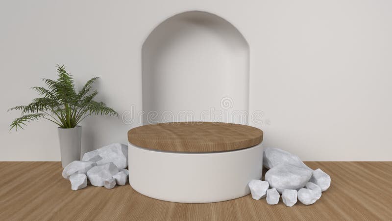 Podkładowy do wyświetlania. puste podium dla produktu ilustracja wektor