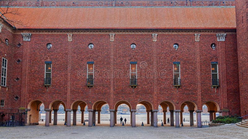 Podwórzowy Hall w Sztokholm, Szwecja obrazy stock Podwórzowy Hall w Sztokholm, Szwecja obrazy stock